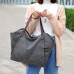 Casual Durable Thicker Canvas Handbag Light Casual Large Capacity Shoulder Bag For Women