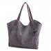 Casual Durable Thicker Canvas Handbag Light Casual Large Capacity Shoulder Bag For Women