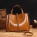 Women Faux Leather Solid Handbag Vintage Crossbody Bag