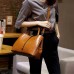 Women Faux Leather Solid Handbag Vintage Crossbody Bag