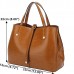 Women Faux Leather Solid Handbag Vintage Crossbody Bag