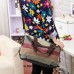 Women Casual Stripe Canvas Contrast Color Multi-pocket Handbag Shoulder Bag