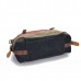 Women Casual Stripe Canvas Contrast Color Multi-pocket Handbag Shoulder Bag