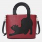 Women Cat Pattern Handbag Crossbody Bag