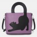 Women Cat Pattern Handbag Crossbody Bag