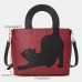 Women Cat Pattern Handbag Crossbody Bag