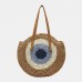 Women Travel Summer Beach Large Capacity Straw Circle Handbag Tote