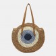 Women Travel Summer Beach Large Capacity Straw Circle Handbag Tote