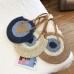 Women Travel Summer Beach Large Capacity Straw Circle Handbag Tote