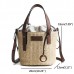 Straw Beach Bag Bucket Bag Handbag Shoulder Bag For Women