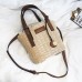 Straw Beach Bag Bucket Bag Handbag Shoulder Bag For Women