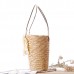 Women Straw Flower Designer Handbag Vocation Beach Bag