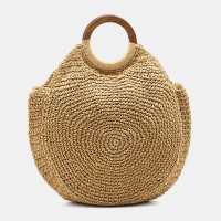 Women Travel Summer Beach Large Capacity Straw Handbag Shoulder Bag