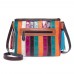 Women Patchwork Vintage Genuine Leather Crossbody Bag