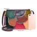 Women Patchwork Vintage Genuine Leather Crossbody Bag