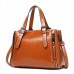 Women Genuine Leather Retro Handbag Oli Wax Crossbody Bag