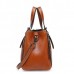 Women Genuine Leather Retro Handbag Oli Wax Crossbody Bag