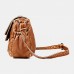 Women Solid Multi-pocket Middle-aged Vintage Crossbody Bag Shoulder Bag