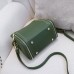 Women Leisure Solid Bucket Bags Faux Leather Large Capacity Crossbody Bags