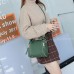 Women Leisure Solid Bucket Bags Faux Leather Large Capacity Crossbody Bags