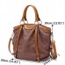 Women Cotton And Linen Large Capacity Tote Handbag Solid Leisure Crossbody Bag