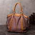 Women Cotton And Linen Large Capacity Tote Handbag Solid Leisure Crossbody Bag