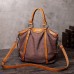 Women Cotton And Linen Large Capacity Tote Handbag Solid Leisure Crossbody Bag