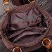 Women Cotton And Linen Large Capacity Tote Handbag Solid Leisure Crossbody Bag