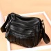 Women Vintage PU Leather Crossbody Bag Multi-pockets Shoulder Bag