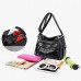 Women Vintage PU Leather Crossbody Bag Multi-pockets Shoulder Bag