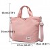 Women Canvas Tote Bag Solid Handbag Large Capacity Leisure Crossbody Bag