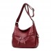 Women Soft Leather Solid Leisure Crossbody Bag Casual Shoulder Bag