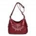 Women Soft Leather Solid Leisure Crossbody Bag Casual Shoulder Bag