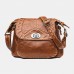 Women Vintage Casual Solid Crossbody Bag