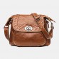 Women Vintage Casual Solid Crossbody Bag