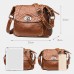 Women Vintage Casual Solid Crossbody Bag