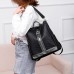 Women Multi-function Faux Leather Casual Travel Shoulder Bag Backpack For Women