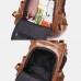 Women PU Leather Solid Casual Anti theft Backpack Shoulder Bag