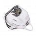 Women PU Leather Elephant Embroidery Backpack National Shoulder Bag