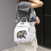 Women PU Leather Elephant Embroidery Backpack National Shoulder Bag