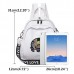 Women PU Leather Elephant Embroidery Backpack National Shoulder Bag