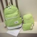 3PCS Canvas Backpack Set Casual Large Capacity School Bag