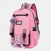 Women Canvas Casual Patchwork Backpack