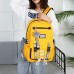 Women Canvas Casual Patchwork Backpack