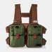 Men Patchwork Outdoor Multifunctional Chest Bag