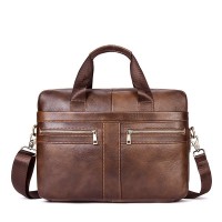 Man Vintage Genuine Leather Crossbody Business Handbag Bag 14″ Laptop Bag