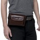 Vintage Genuine Leather Large Capacity Multi-function Phone Waist Bag Crossbody Bag For Men