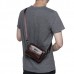 Vintage Genuine Leather Large Capacity Multi-function Phone Waist Bag Crossbody Bag For Men