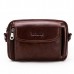 Vintage Genuine Leather Large Capacity Multi-function Phone Waist Bag Crossbody Bag For Men