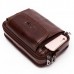 Vintage Genuine Leather Large Capacity Multi-function Phone Waist Bag Crossbody Bag For Men